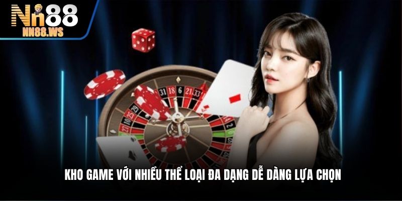 Kho game với nhiều thể loại đa dạng dễ dàng lựa chọn